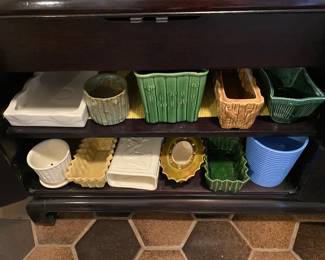 Entry hallway - various planters 