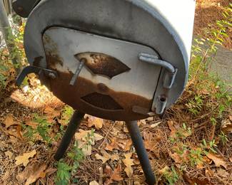 Outside around man cave in back yard 