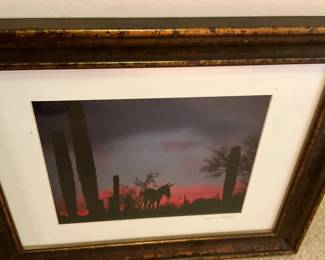 Framed & matted picture
