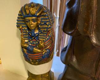 Closeup of some of the items  just inside front door 