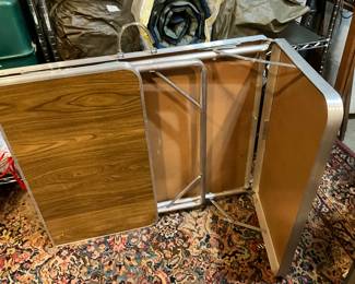 Man cave in back yard -  Folding table