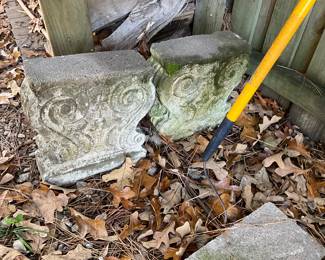 Outside around man cave in back yard 