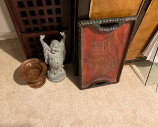 Decor next to China cabinet in Living Room 