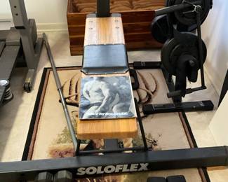 Sologlex weight bench & more weights 
