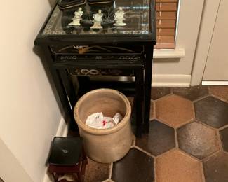 Hallway - small table, urn & more