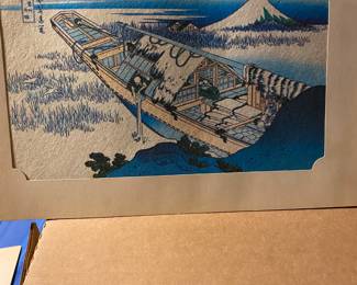 Asian watercolor unframed 