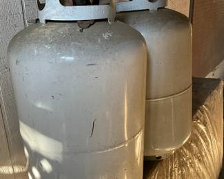 Outside around man cave in back yard 