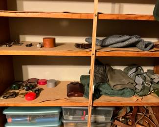 Man room - shelf items