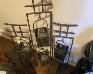 Closeup of some of the items just inside front door on floor