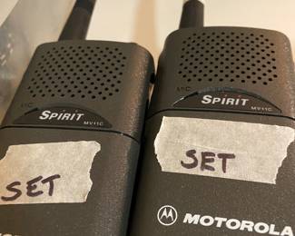 Motorola Spirit walkie talkies