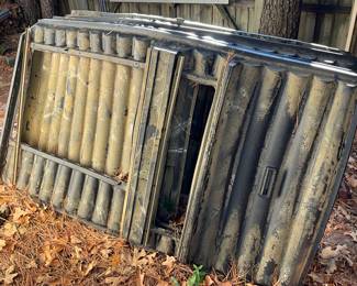 Outside around man cave in back yard 