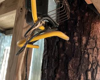 Outside around man cave in back yard 