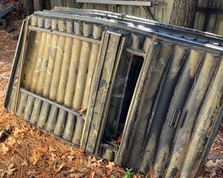 Outside around man cave in back yard 