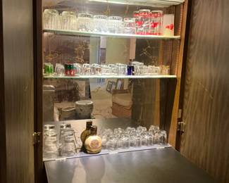 Interior of built in bar 