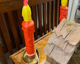 Item on bamboo chest/night stand