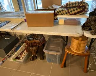 Miscellaneous items in sunroom