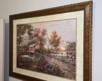 “Razz berry Creek” Framed Print by Carl Valente
