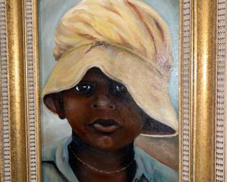 Original Oil on Canvas Folk Art By Local Artist Betty Noland