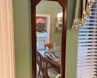 Solid wood mirror