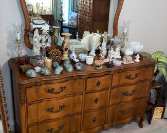 French Provincial Dresser with Mirror