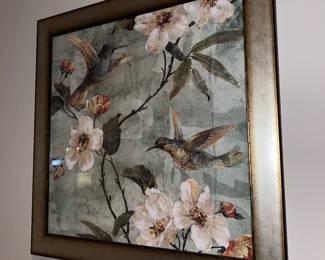Amanti Art Birds of a Feather II by Renee Campbell Wood Framed Wall Art Print