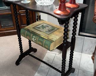 Antique Spindle Side Table