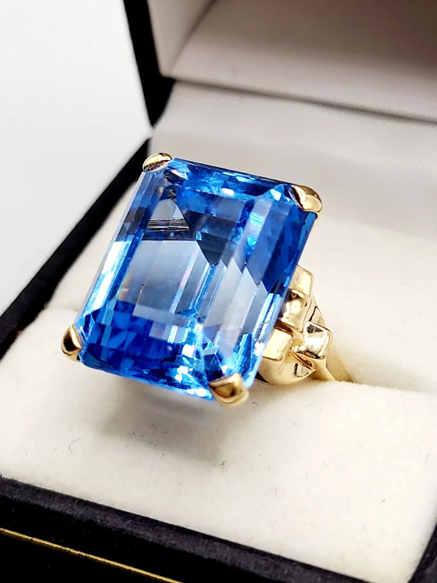 14k gold cocktail ring