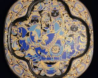 Vintage MCM glass plate