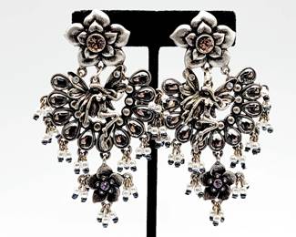 Designer signed earrings 