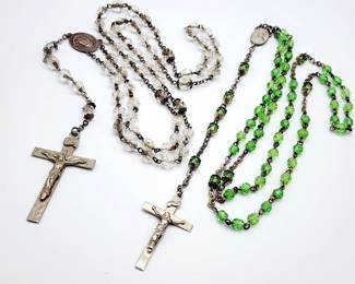 Vintage sterling Rosary 