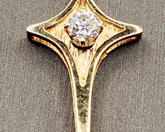 Vintage diamond cross pendant 