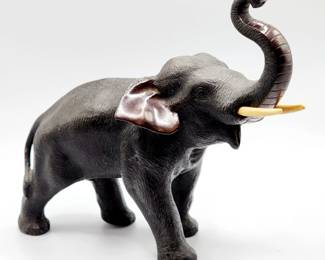 Antique Meiji bronze elephant 