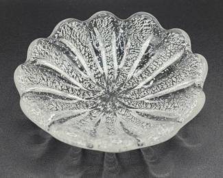 Vintage Venetian art glass dish