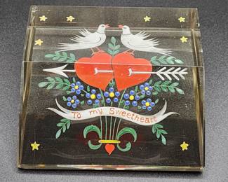 Antique glass paperweight 