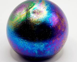 Vintage art glass paperweight 