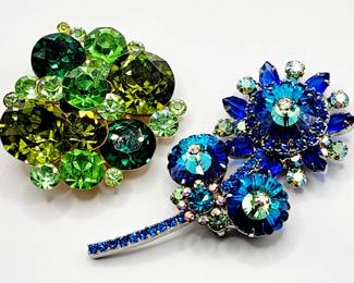 Vintage rhinestone pins