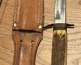 Vintage Hoffritz stag handle knife German 