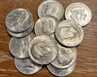 90% Silver Kennedy half dollars