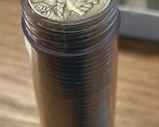 Rolls of vintage Indian head nickel’s 