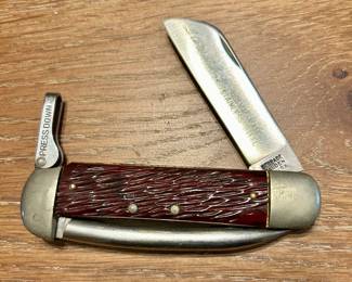 Schrade Walden vintage pick bone mariners knife