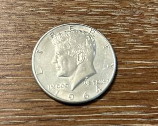1964 uncirculated Kennedy half dollars
