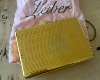 AUTHENTIC JUDITH LEIBER GOLDTONE EVENING PURSE