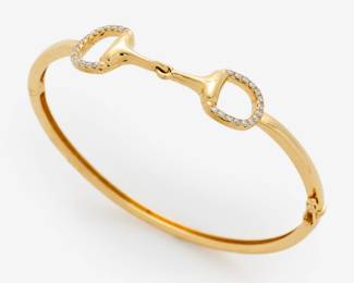 9. 18k "Doves By Doron Paloma" Equestrian Bracelet w/ Diamonds