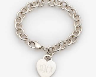 10. Tiffany & Co. Sterling Heart Tag Bracelet