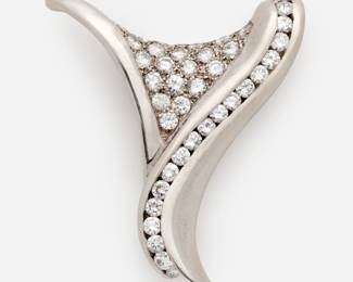 80. 6 ctw Diamond Custom Designer Slider Pendant