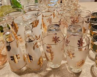 Libbey Mid Century Gold Glassware