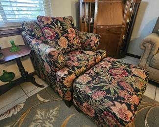 There is a pair of these Stunning Lazyboy Armchairs with Ottomans