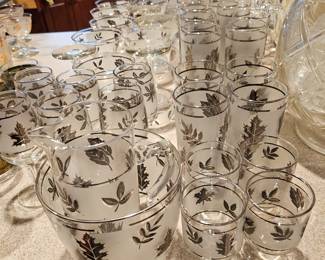 Libbey Mid Century Silvered Glassware