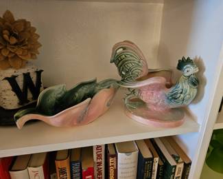 Hull Pottery Rooster and Planter