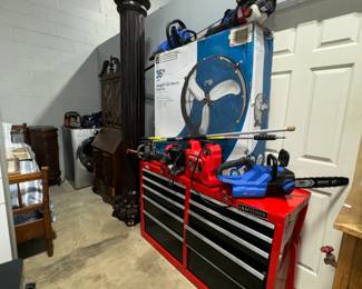 Craftsman Tool Chest, Shop Fans and Chainsaws Orlando Estate Auction